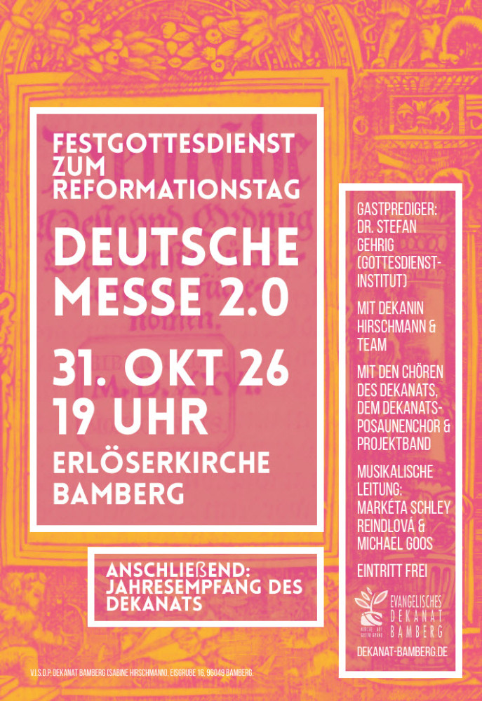 Festgottesdienst zum Reformationstag (Plakat)