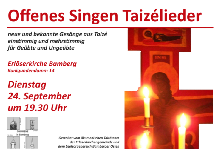 Plakat Offenes Singen Taizélieder